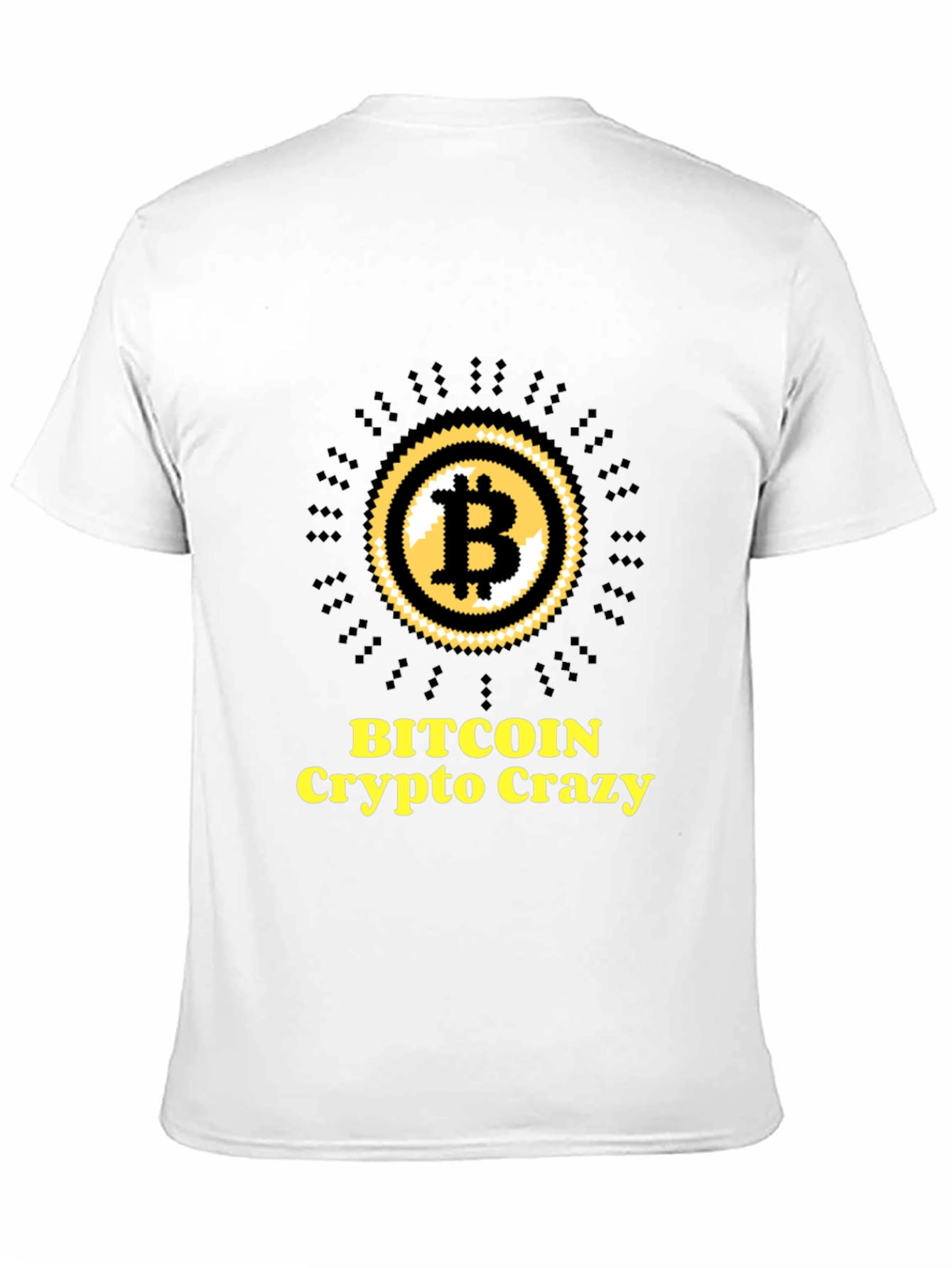 Bitcoin Crypto Crazy Black Graphic Tee