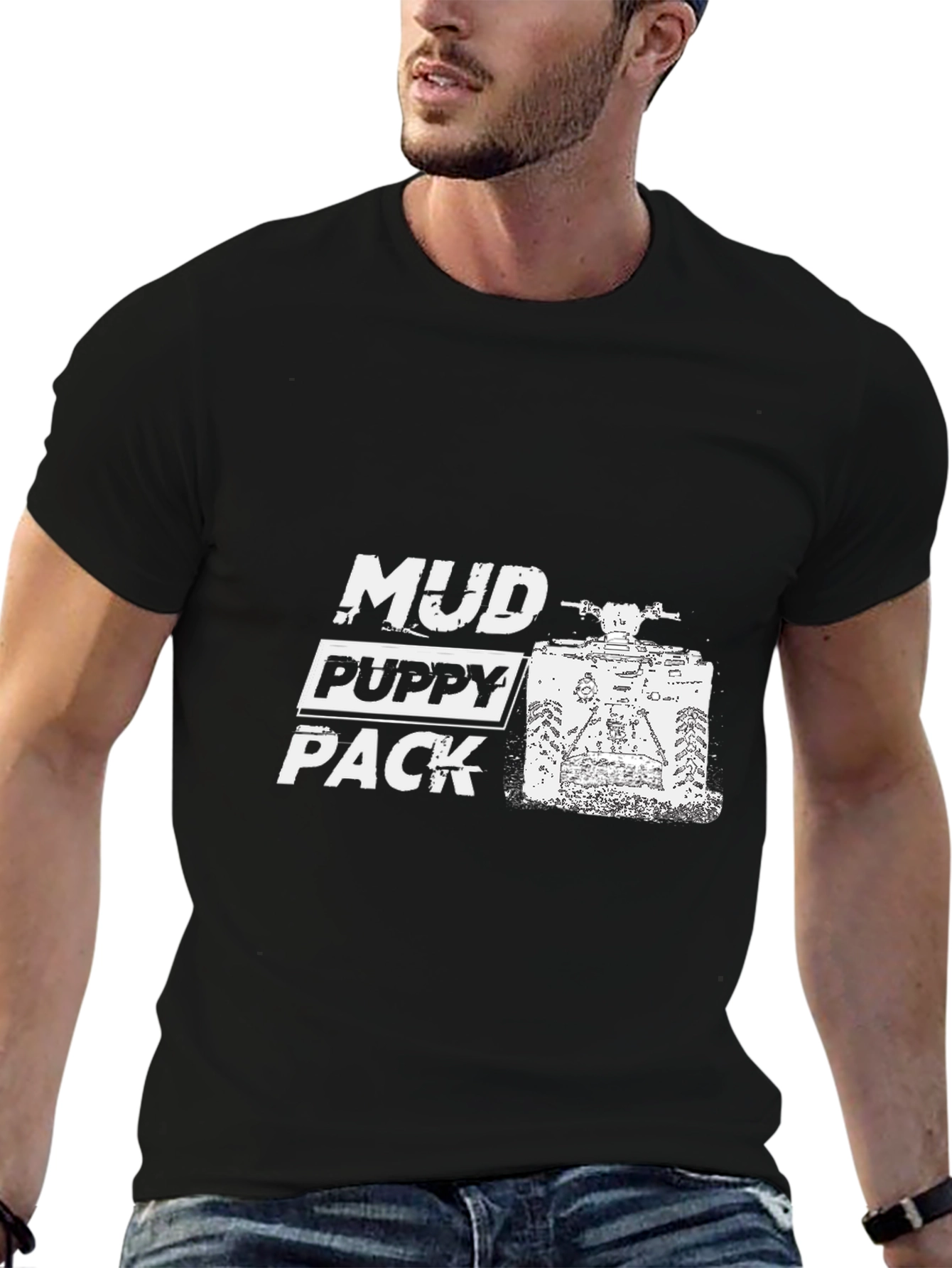 Mud Puppy Pack Black Graphic Tee