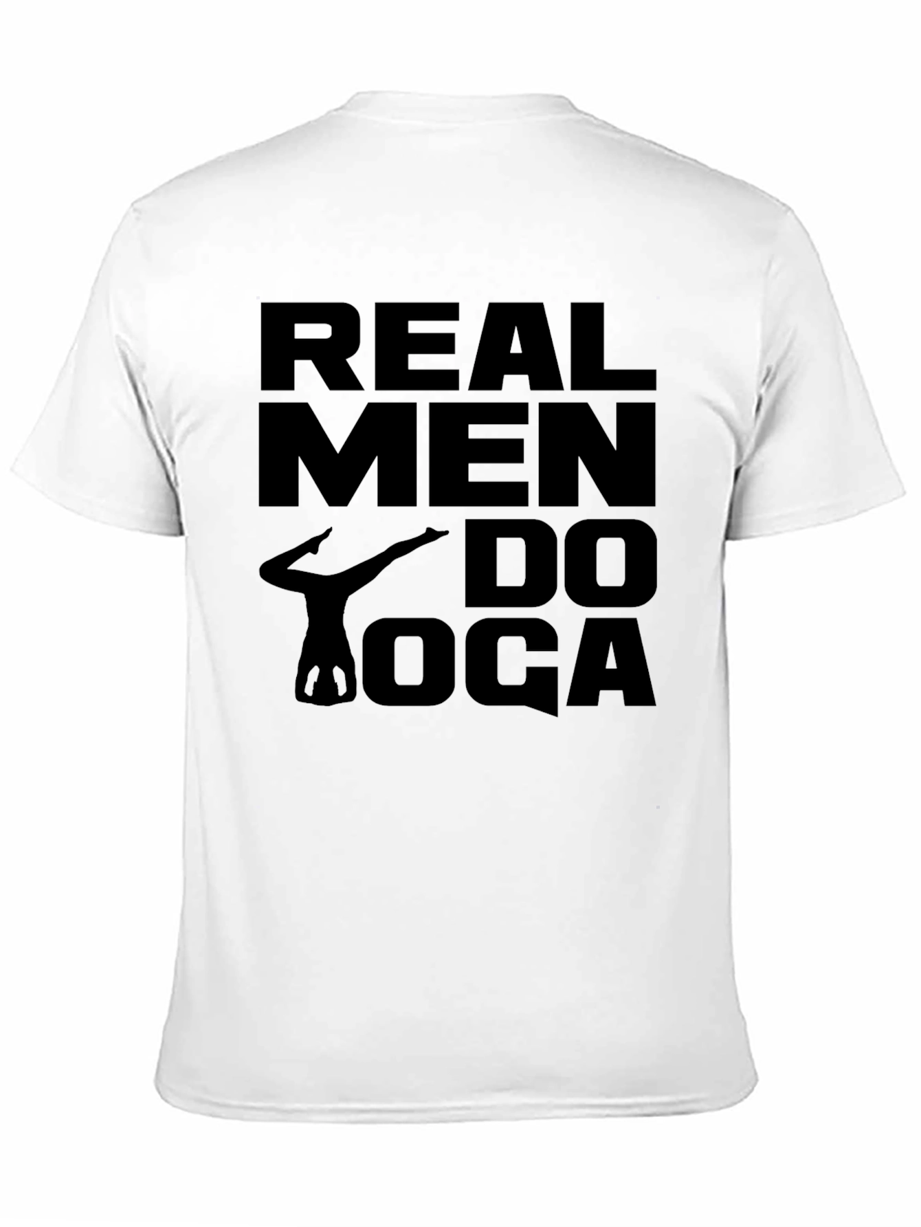 Real Men Do Yoga Black Graphic Tee