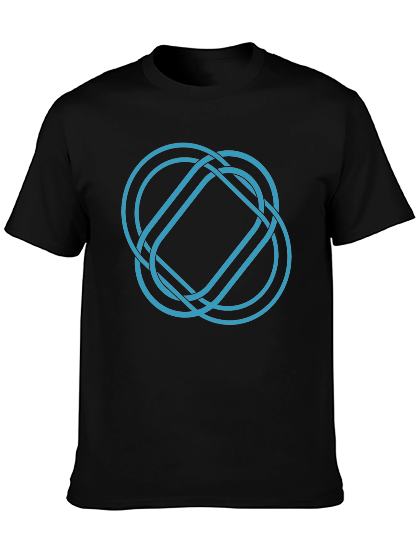 Geometric Knot Tee - Stylish Graphic Print Shirt
