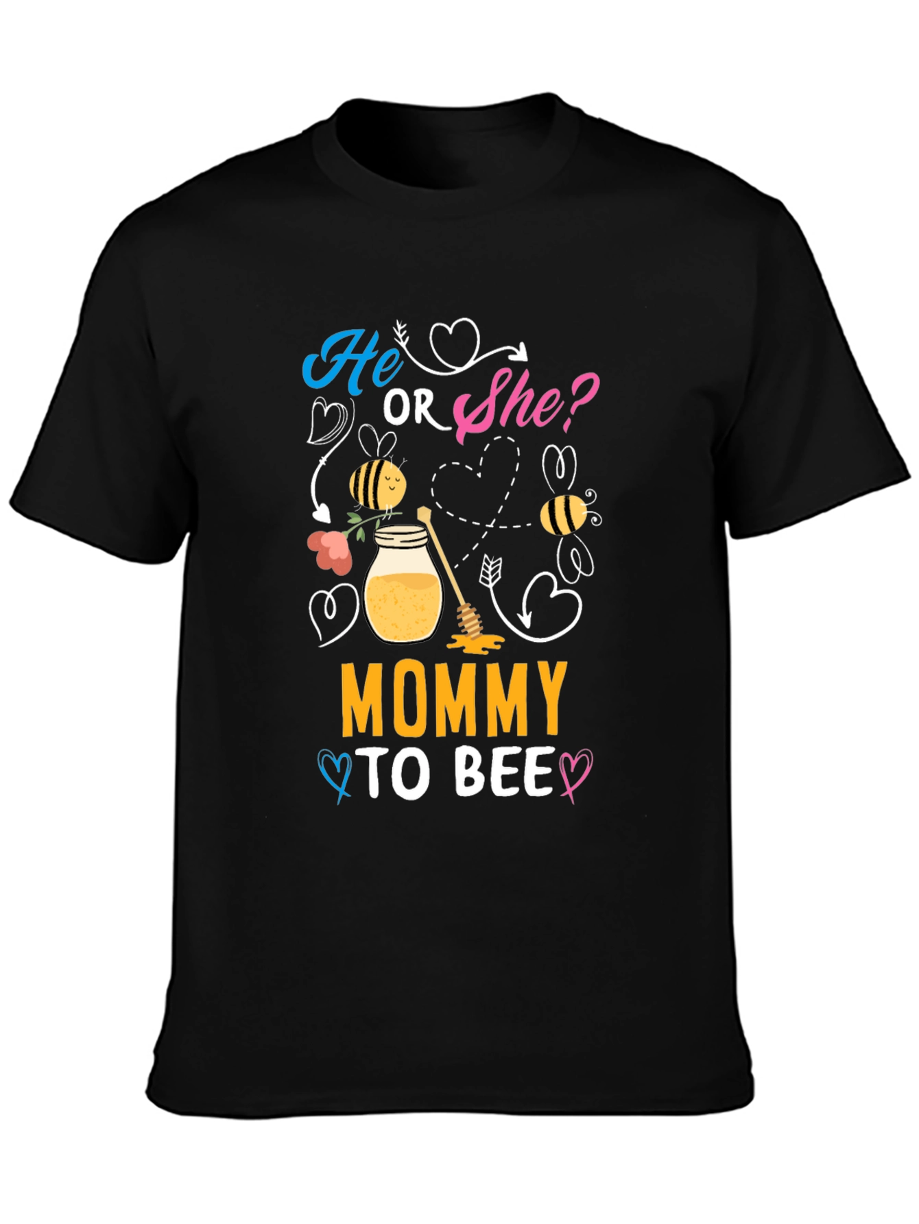 Mommy To Bee T-Shirt Gender Reveal Tee