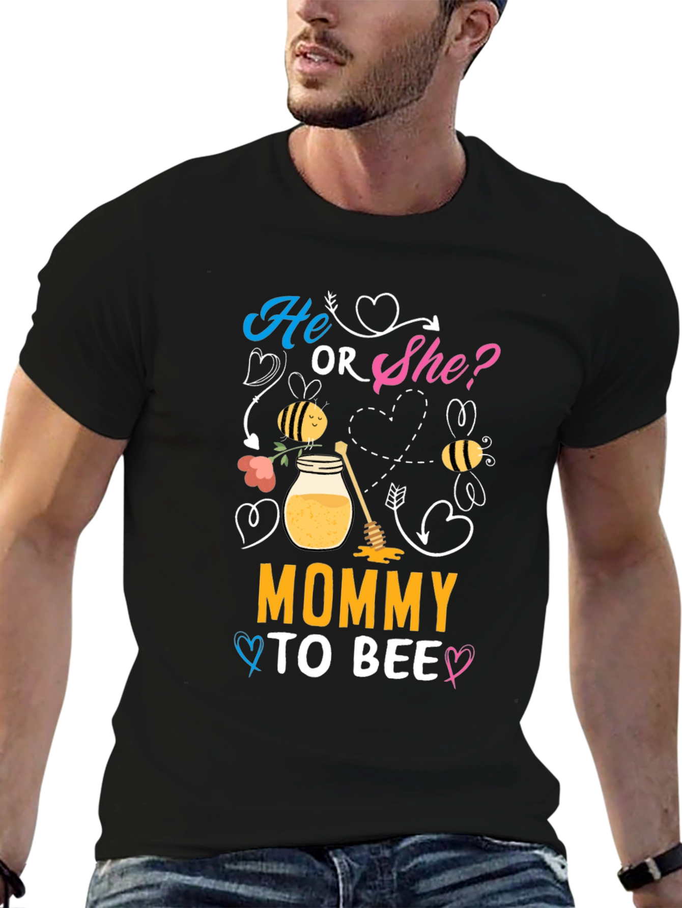 Mommy To Bee T-Shirt Gender Reveal Tee