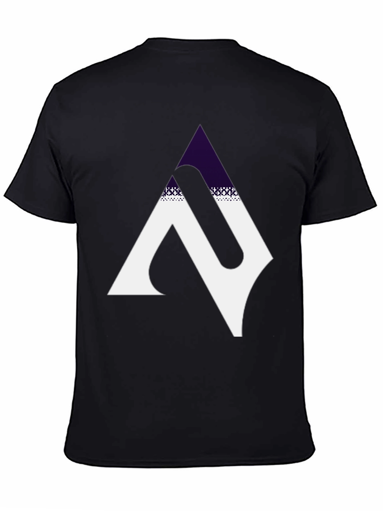 Modern Geometric Graphic Black T-Shirt