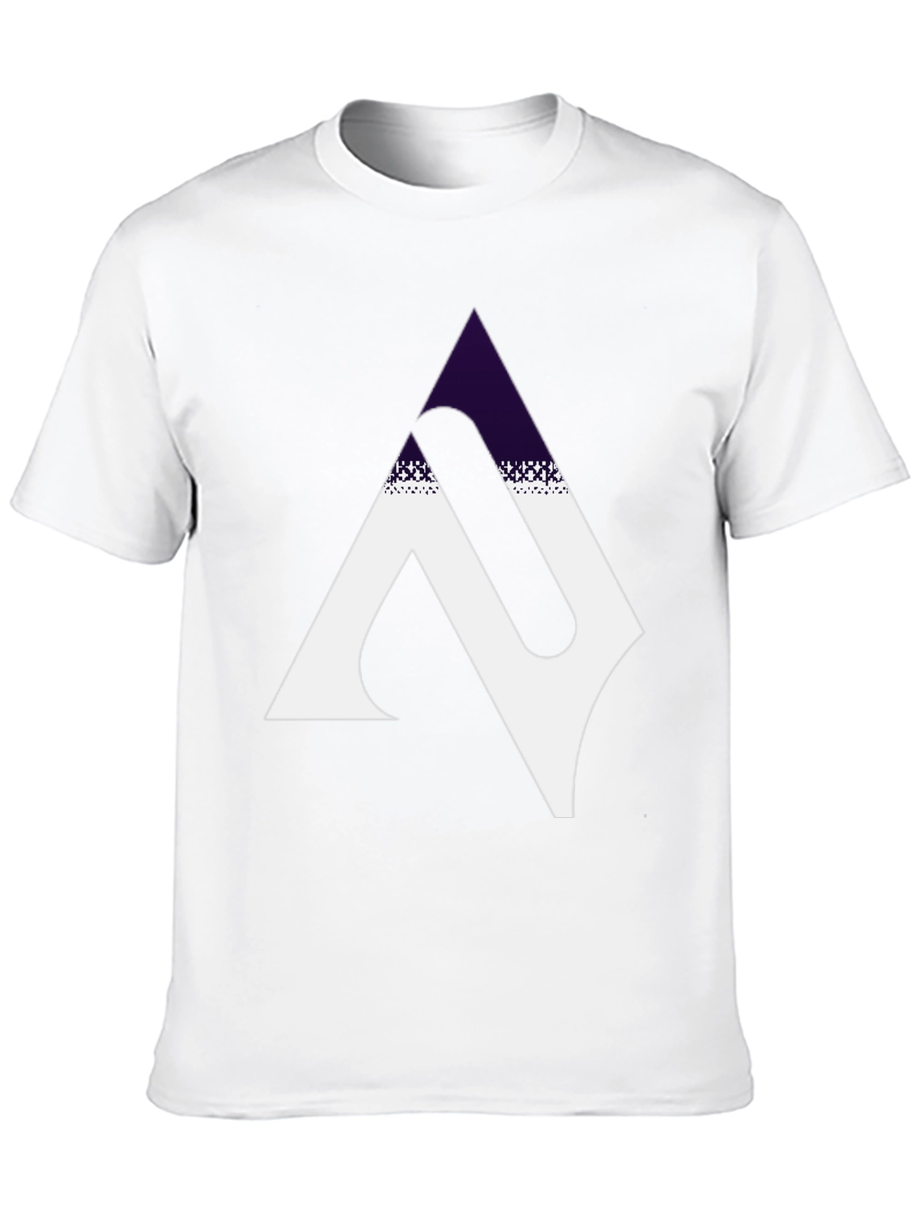Modern Geometric Graphic Black T-Shirt