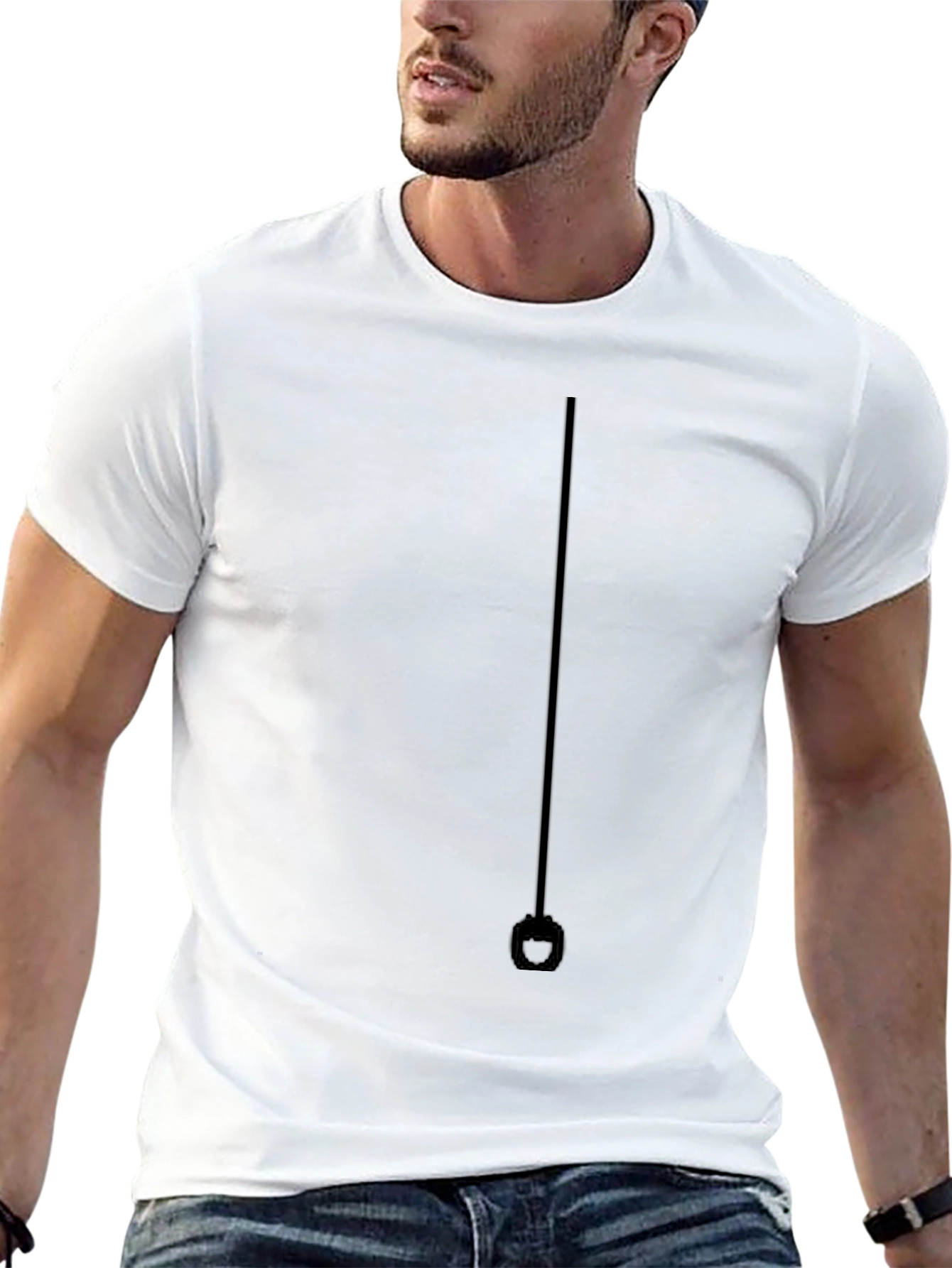 Minimalist Pendant Black T-Shirt