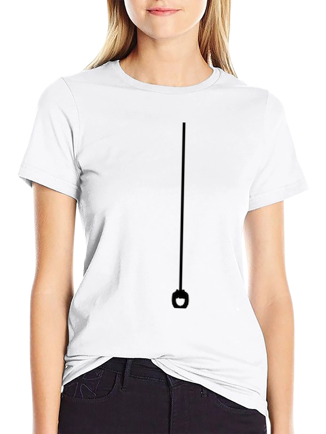 Minimalist Pendant Black T-Shirt
