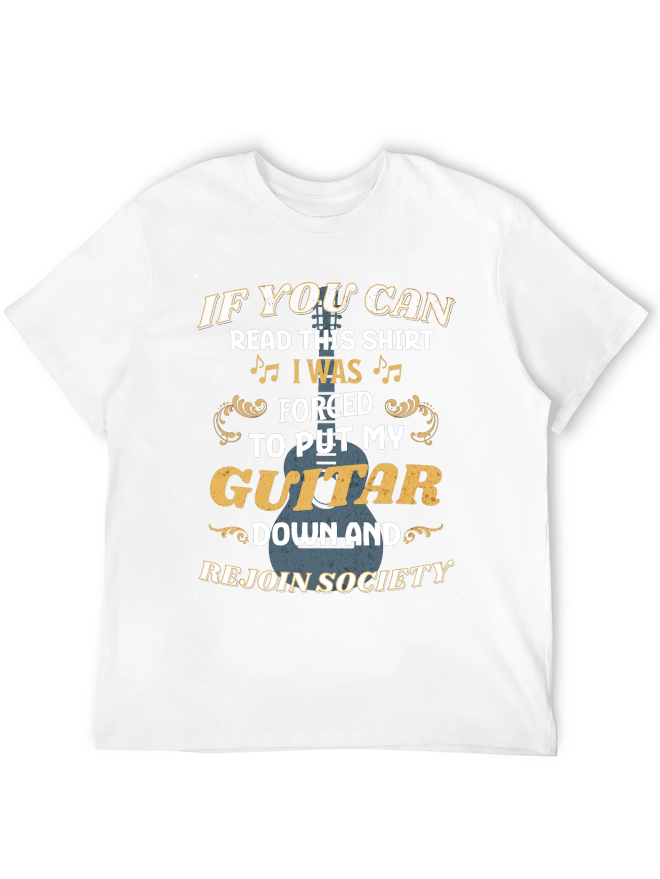 Guitar Lover Graphic Tee: If You Can Read This...