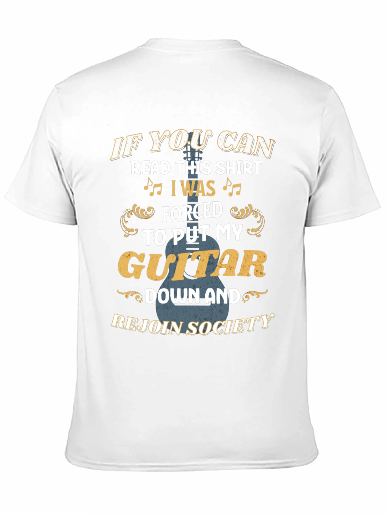 Guitar Lover Graphic Tee: If You Can Read This...