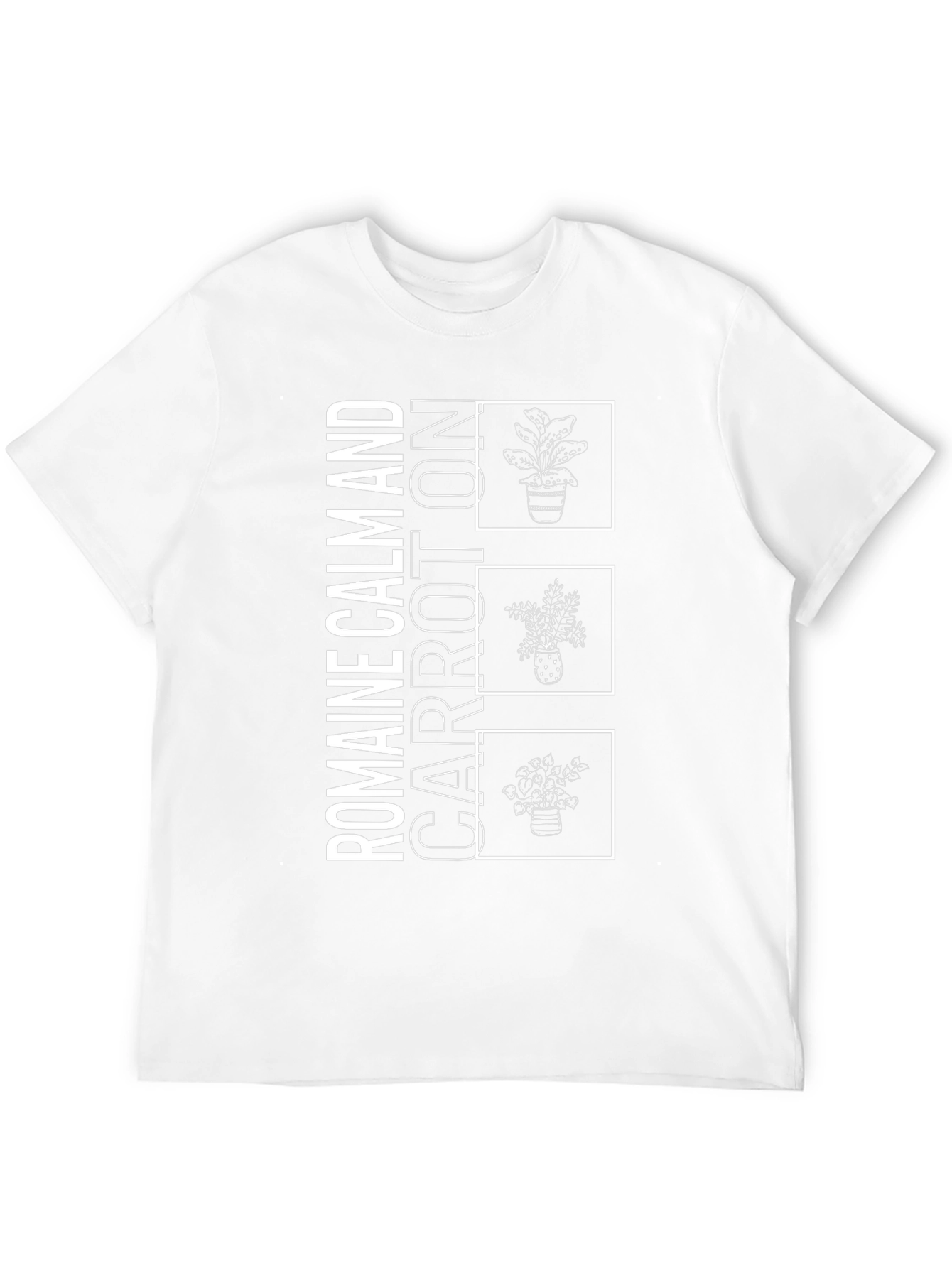 Romaine Calm and Carrot On Black Graphic Tee