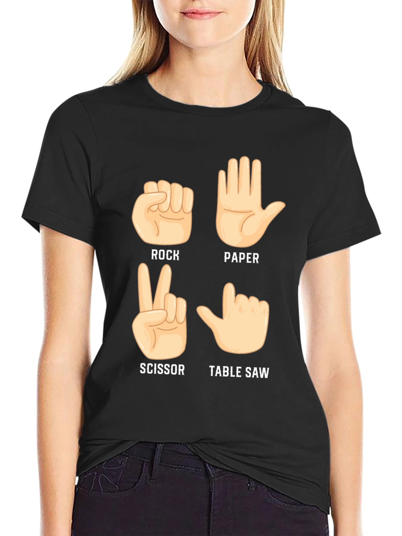 Rock Paper Scissor Table Saw T-Shirt