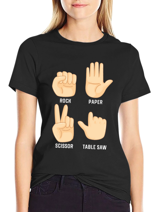 Rock Paper Scissor Table Saw T-Shirt