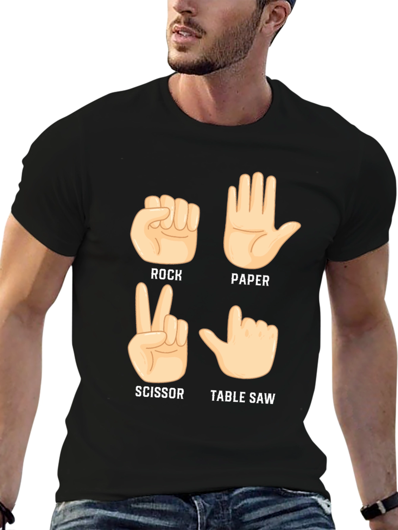 Rock Paper Scissor Table Saw T-Shirt