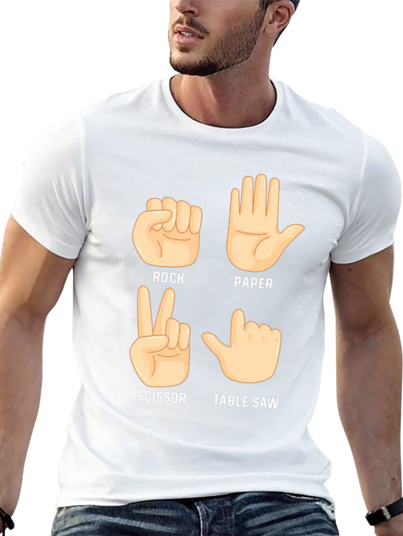 Rock Paper Scissor Table Saw T-Shirt