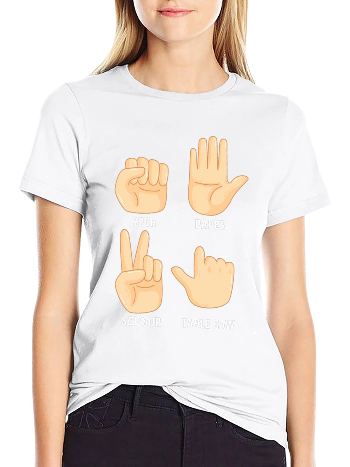 Rock Paper Scissor Table Saw T-Shirt