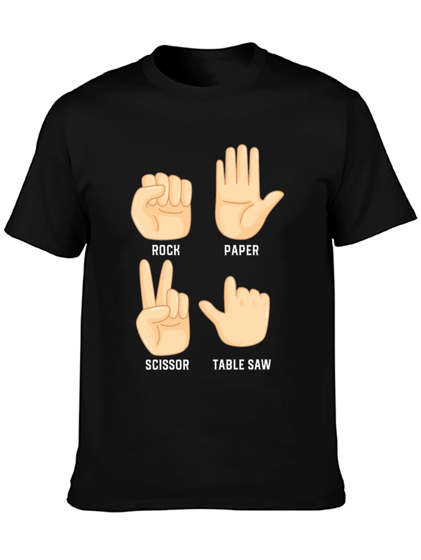 Rock Paper Scissor Table Saw T-Shirt