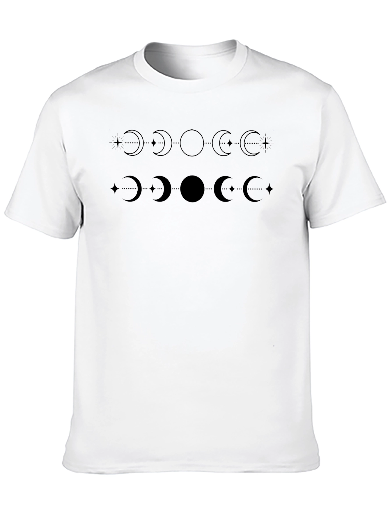 Celestial Phases Black T-Shirt