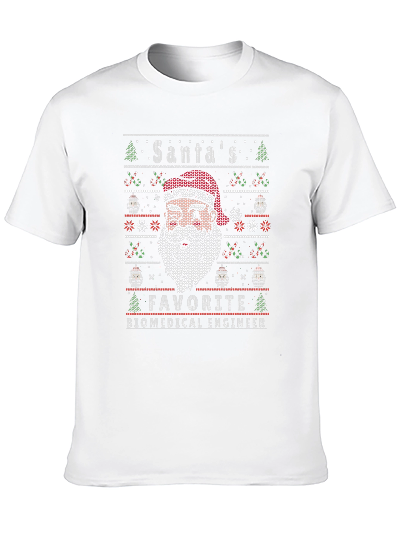 Santas Favorite Biomedical Engineer Ugly Christmas T-Shirt