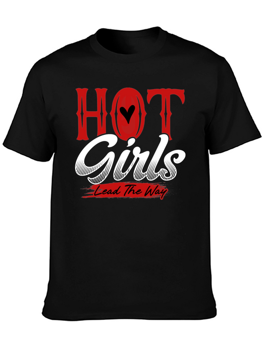 Hot Girls Lead the Way T-Shirt - Black