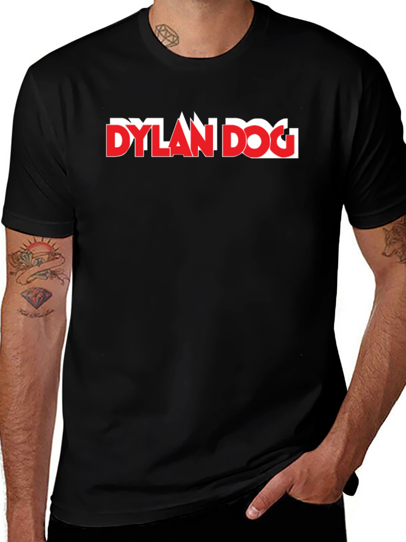 Dylan Dog T-Shirt - Black Cotton Graphic Tee
