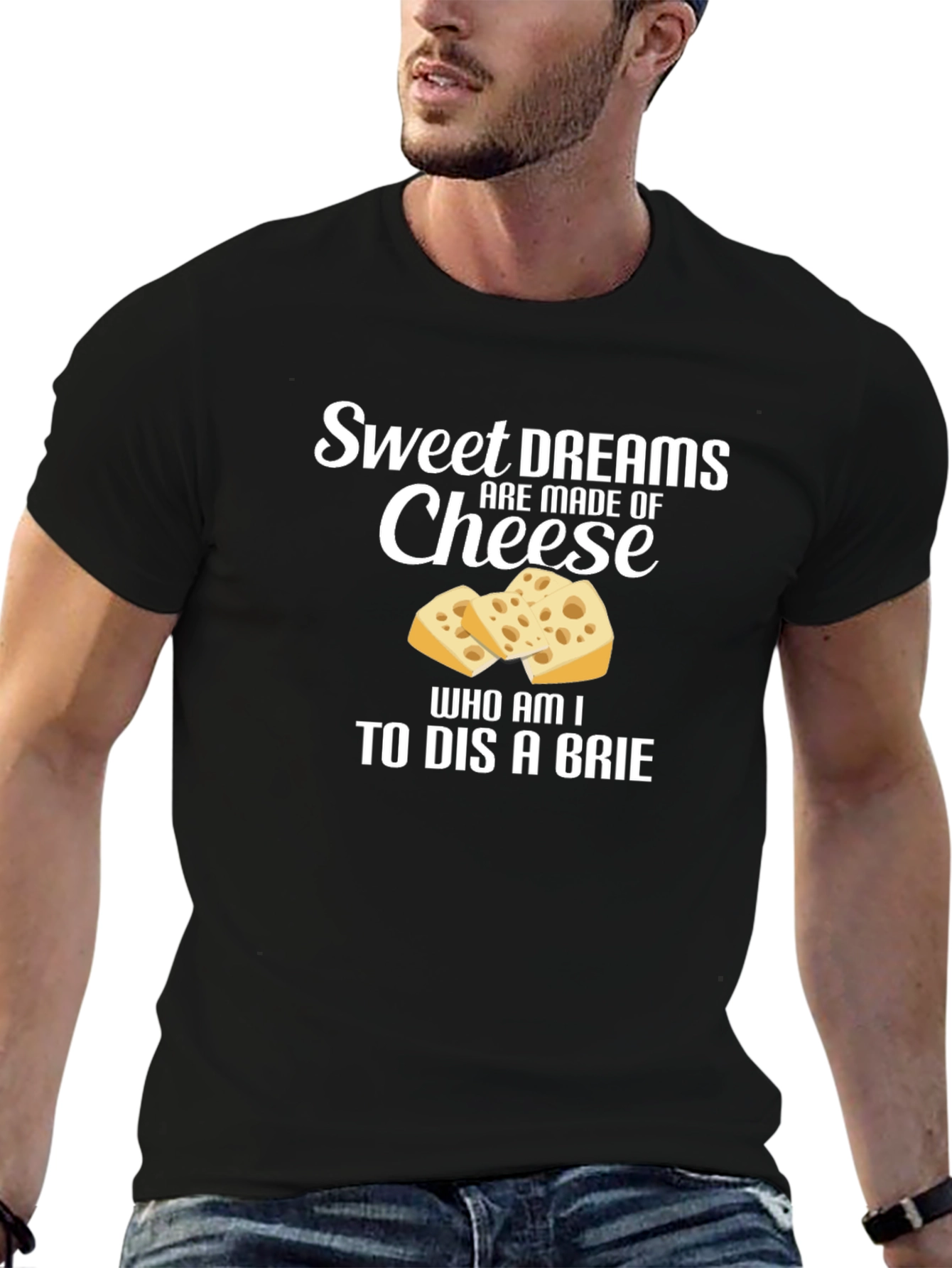 Sweet Dreams Cheese T-Shirt Funny Foodie Tee