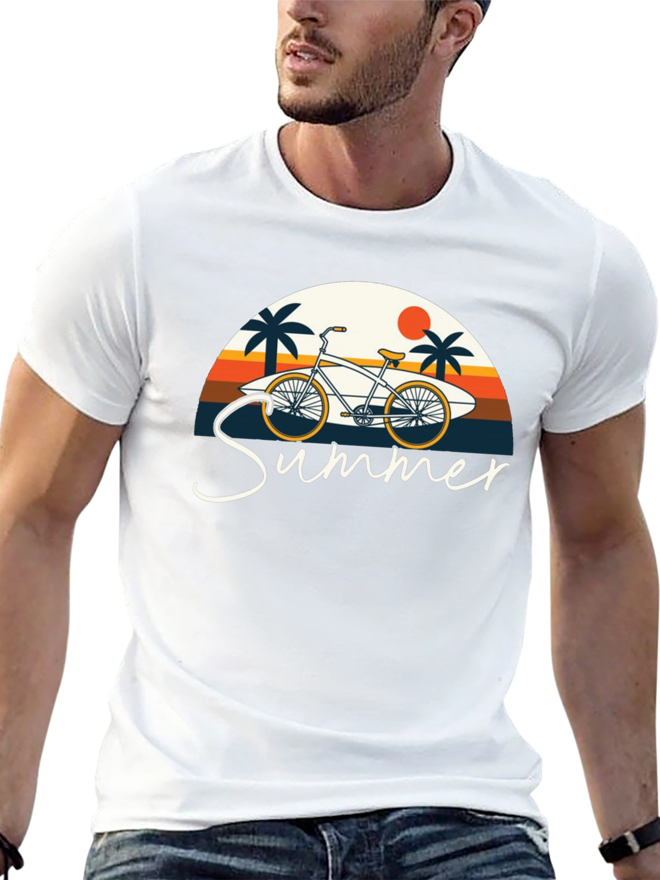 Summer Beach Bike T-Shirt