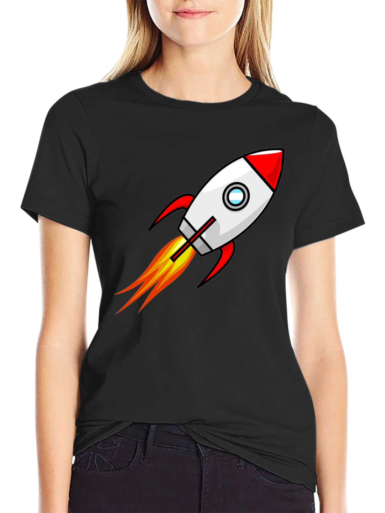 Rocket Launch Graphic T-Shirt - Blast Off in Style!