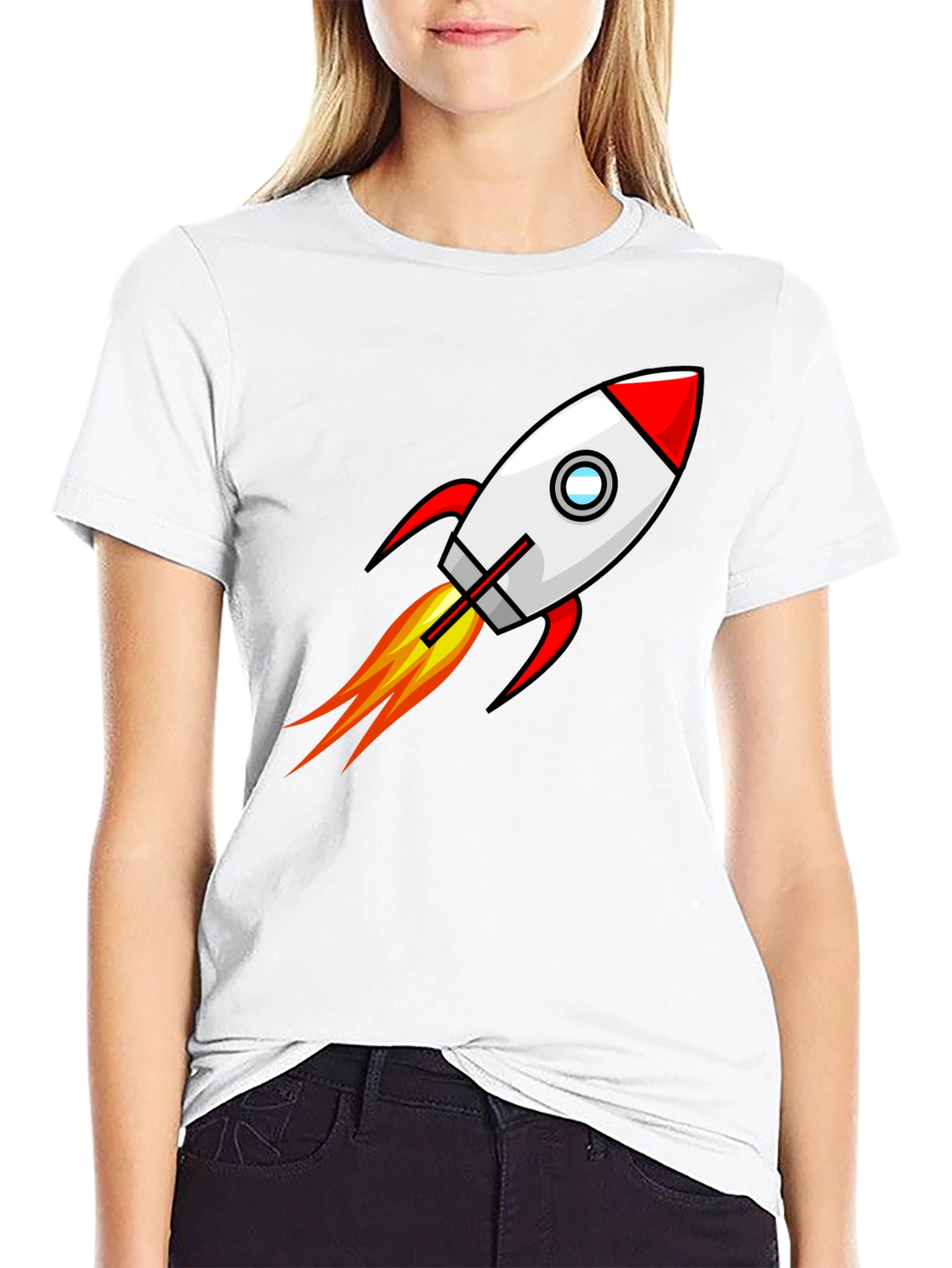 Rocket Launch Graphic T-Shirt - Blast Off in Style!
