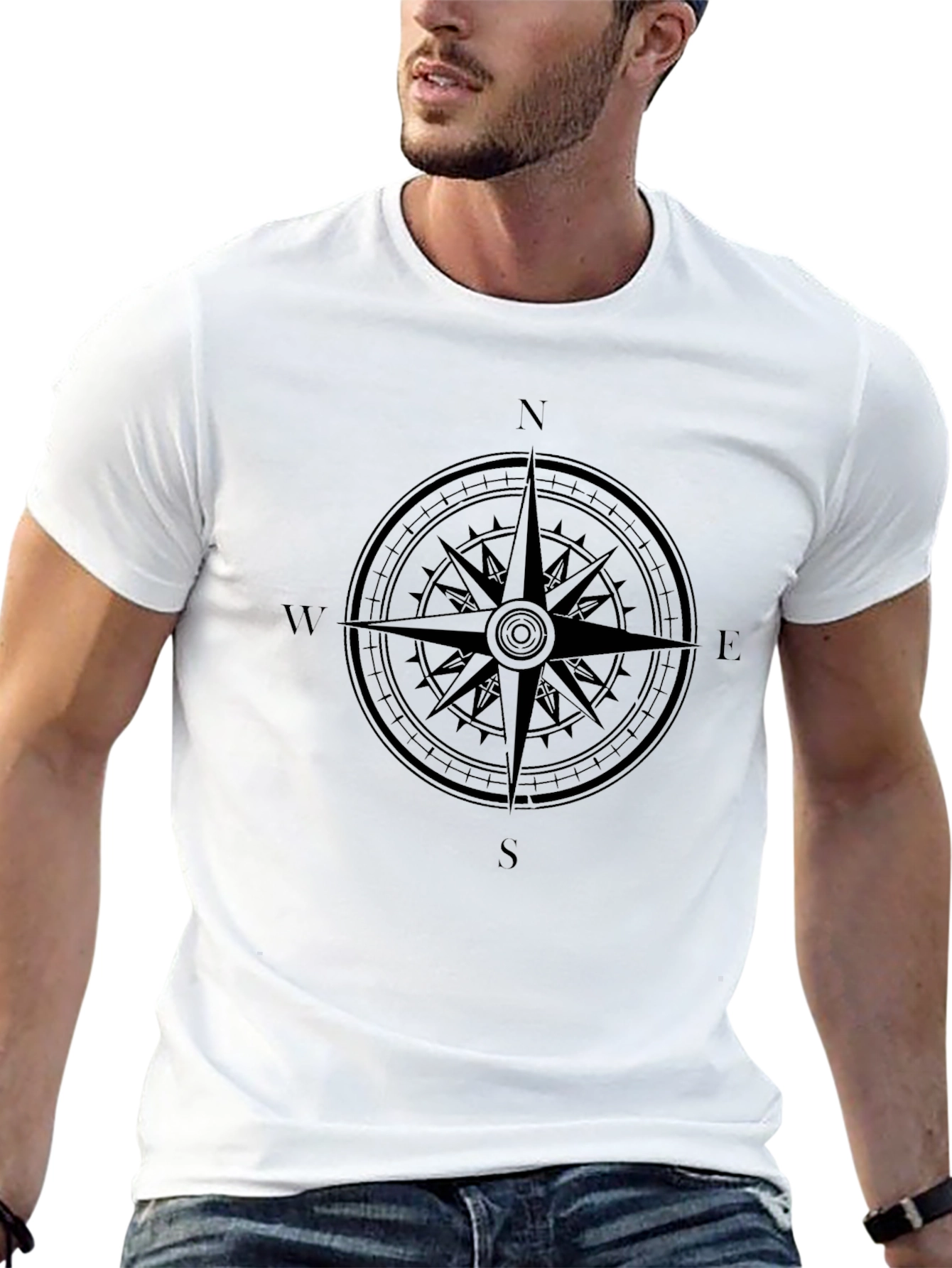 Compass Rose Graphic T-Shirt