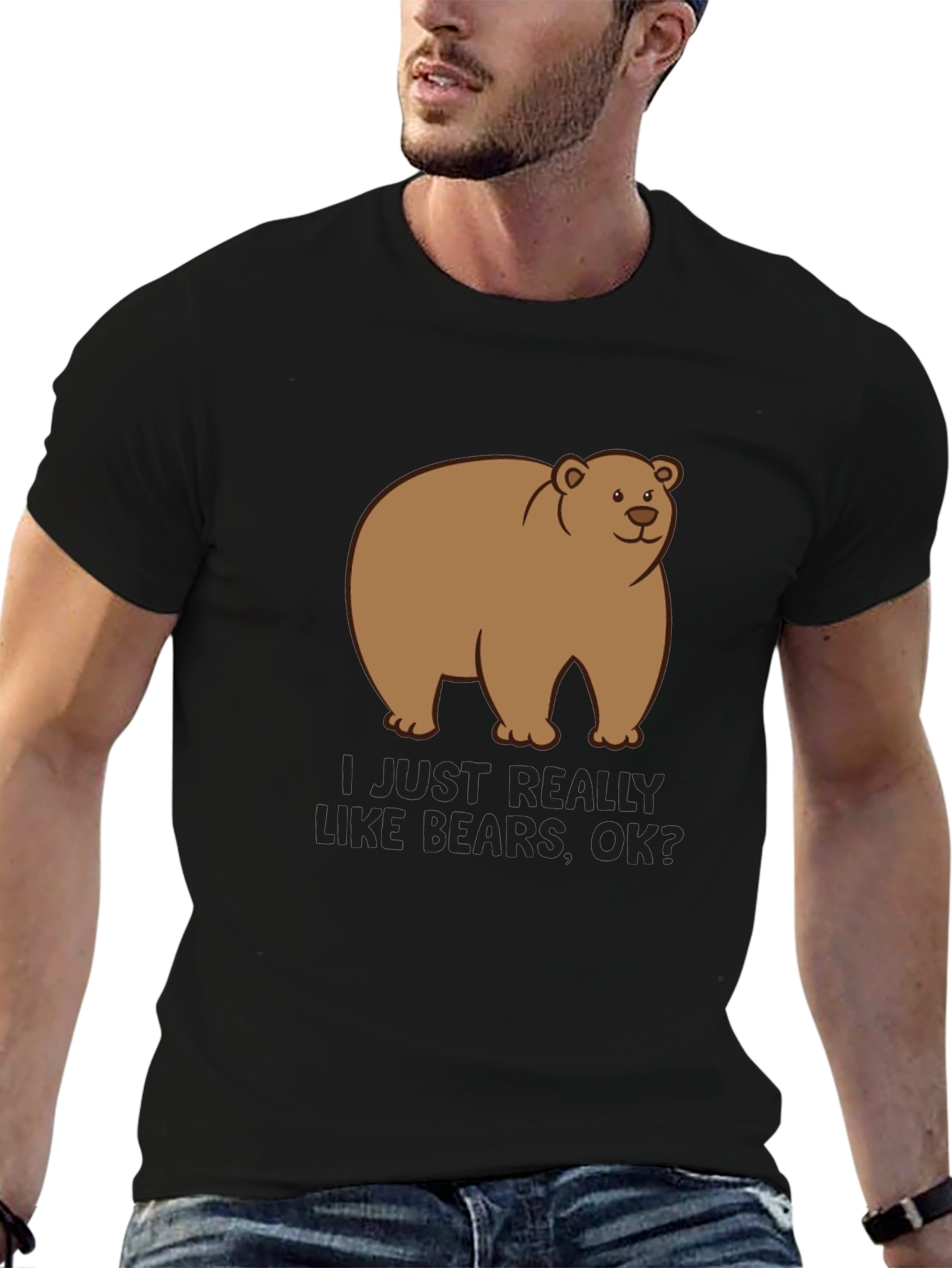 Bear Graphic T-Shirt - Cute Cartoon Tee
