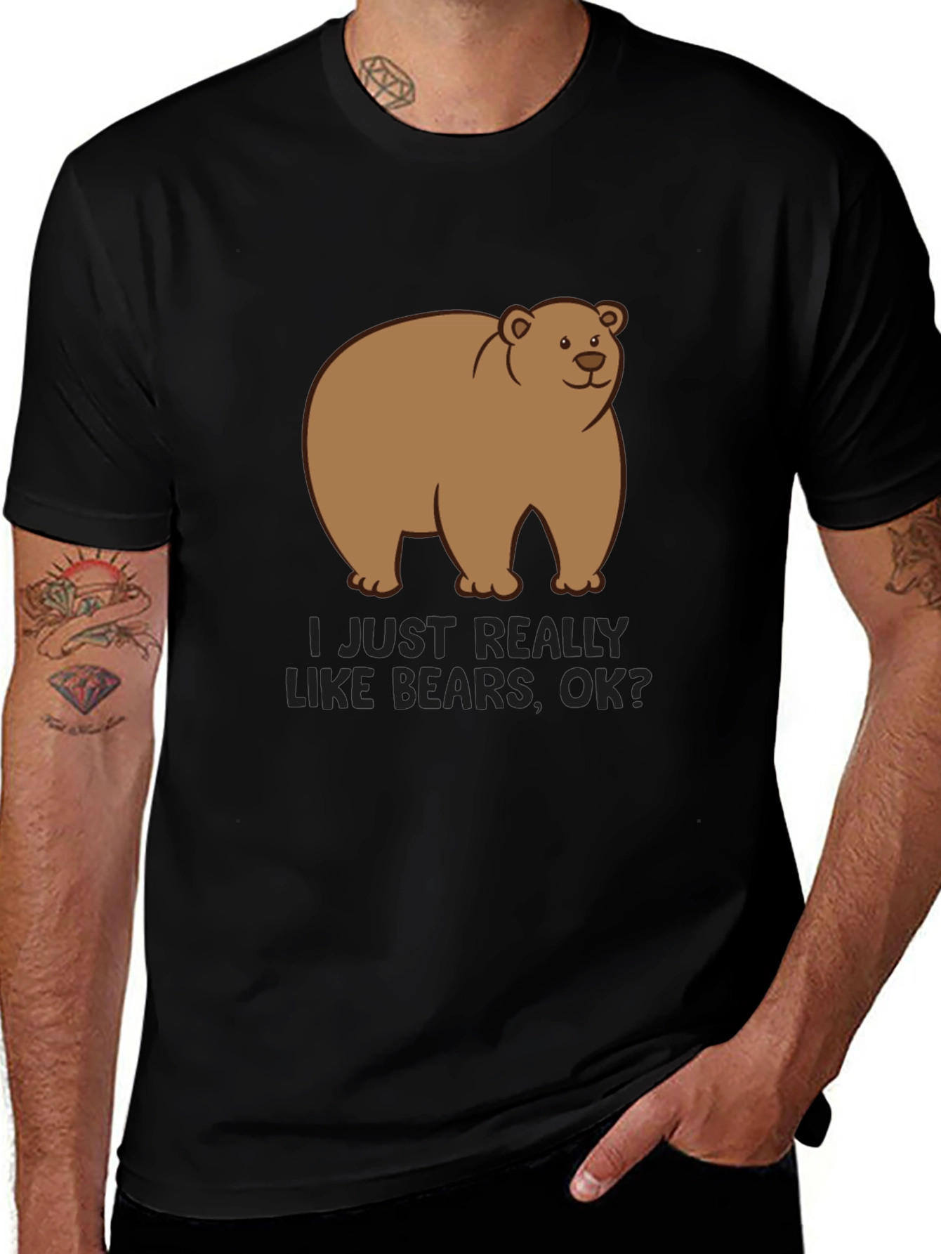 Bear Graphic T-Shirt - Cute Cartoon Tee