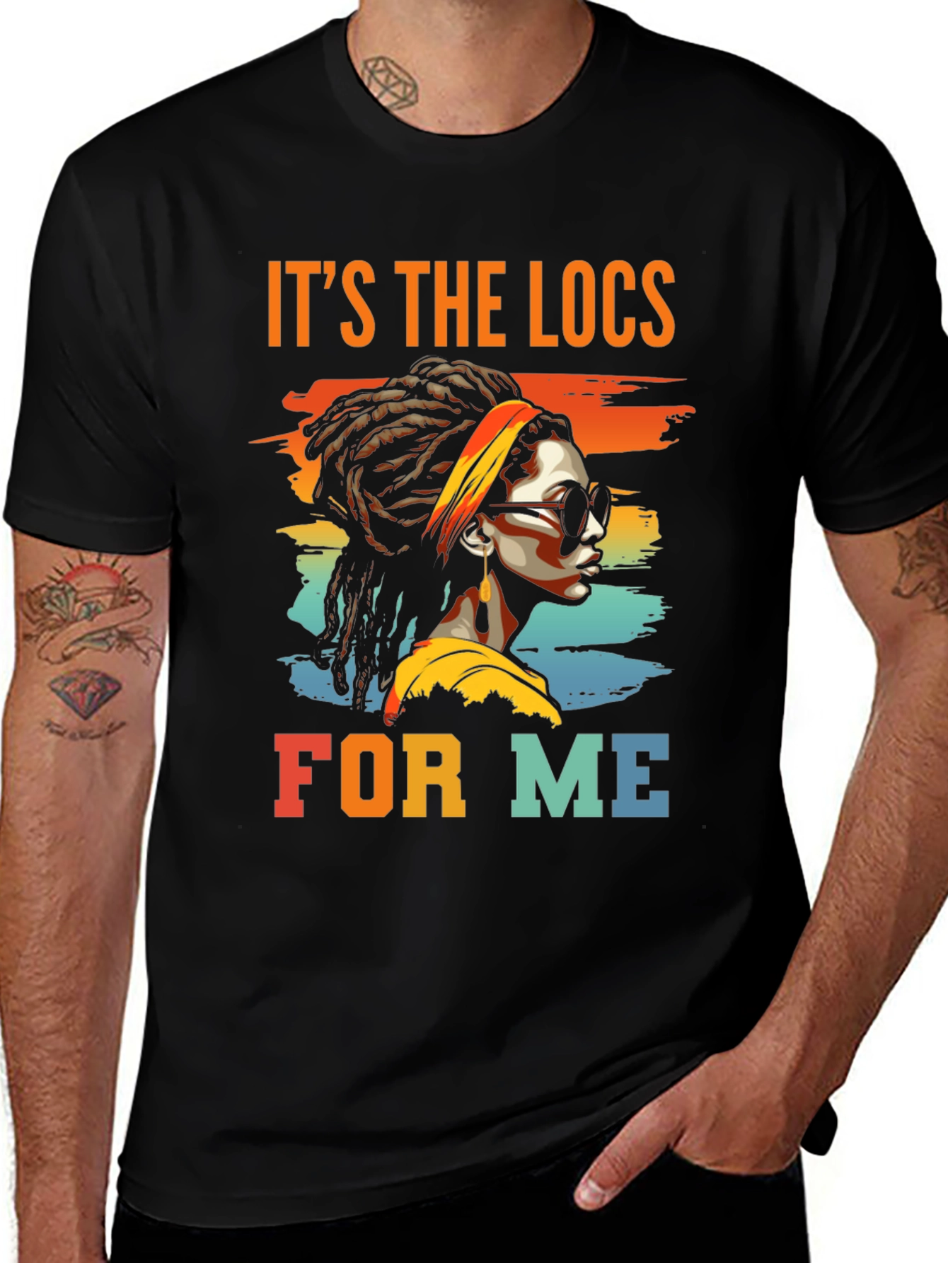 Its The Locs For Me Black T-Shirt