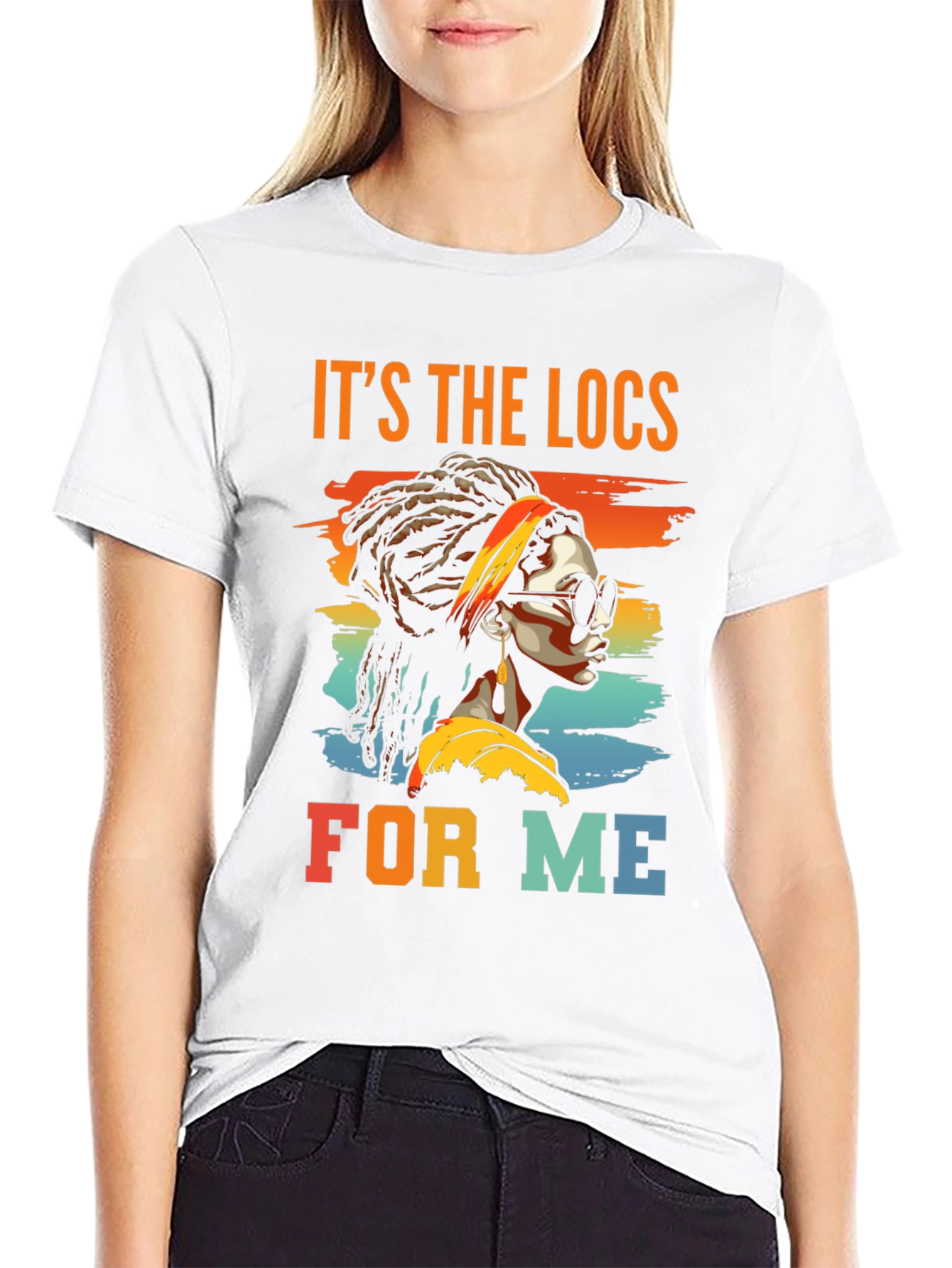 Its The Locs For Me Black T-Shirt
