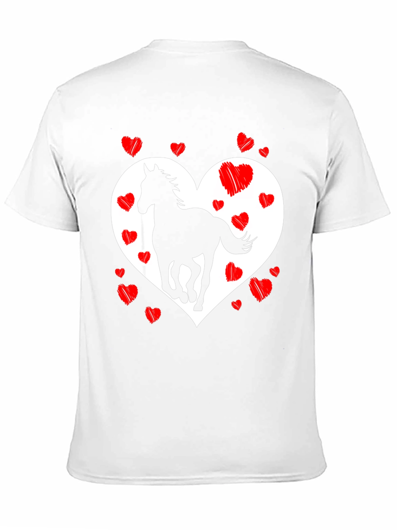 Heart Horse Graphic Tee - Stylish & Unique