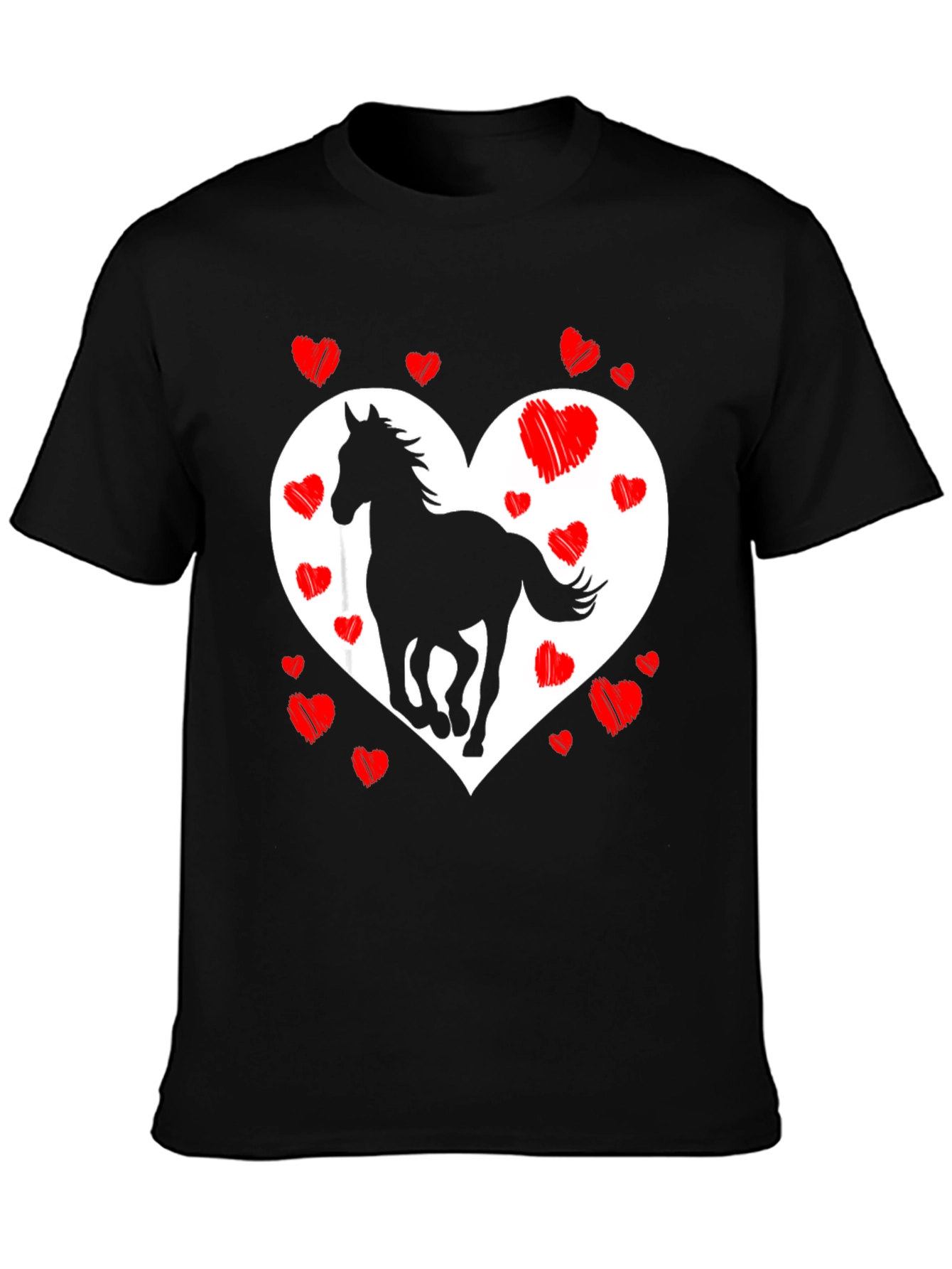 Heart Horse Graphic Tee - Stylish & Unique