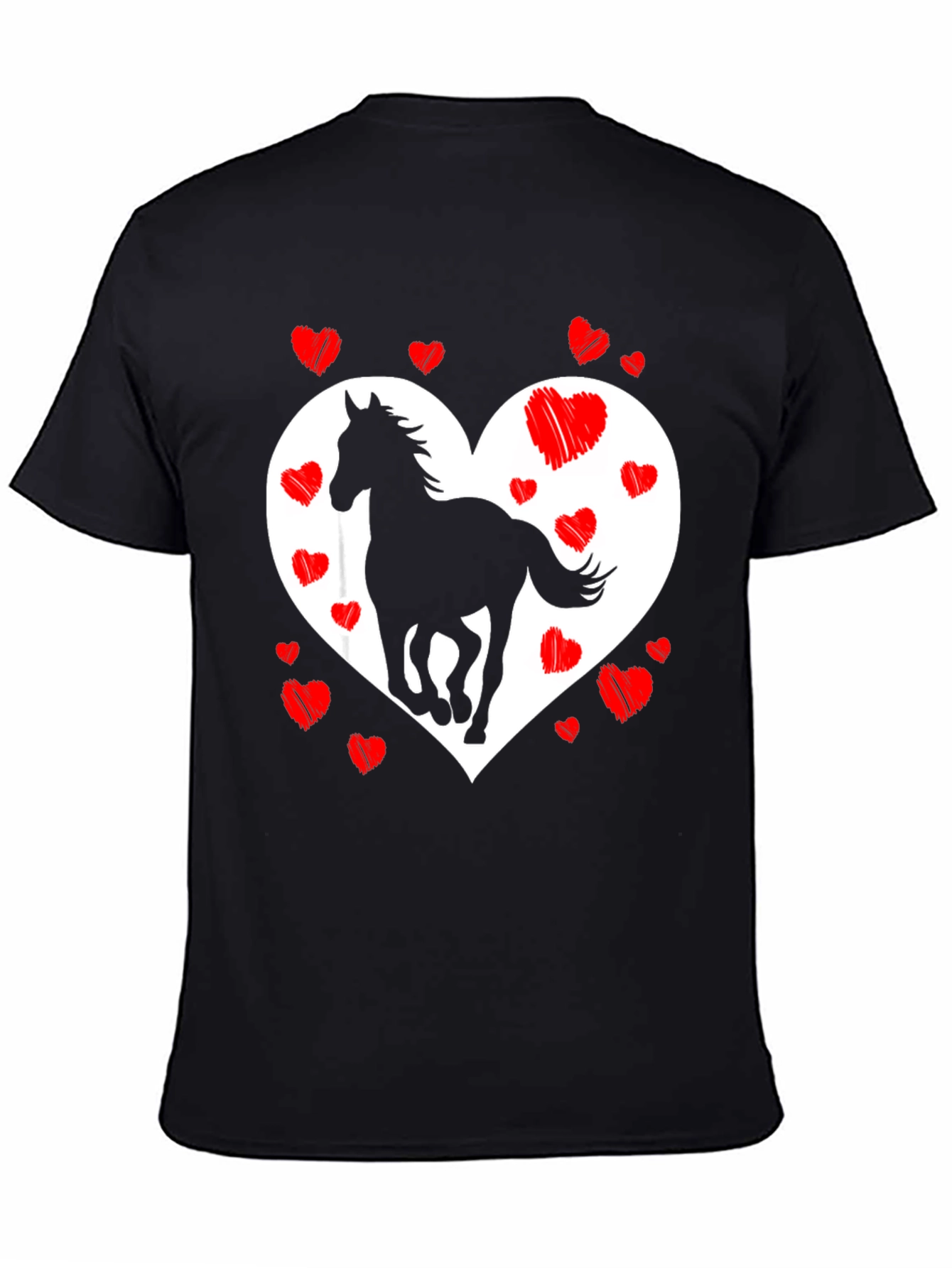 Heart Horse Graphic Tee - Stylish & Unique