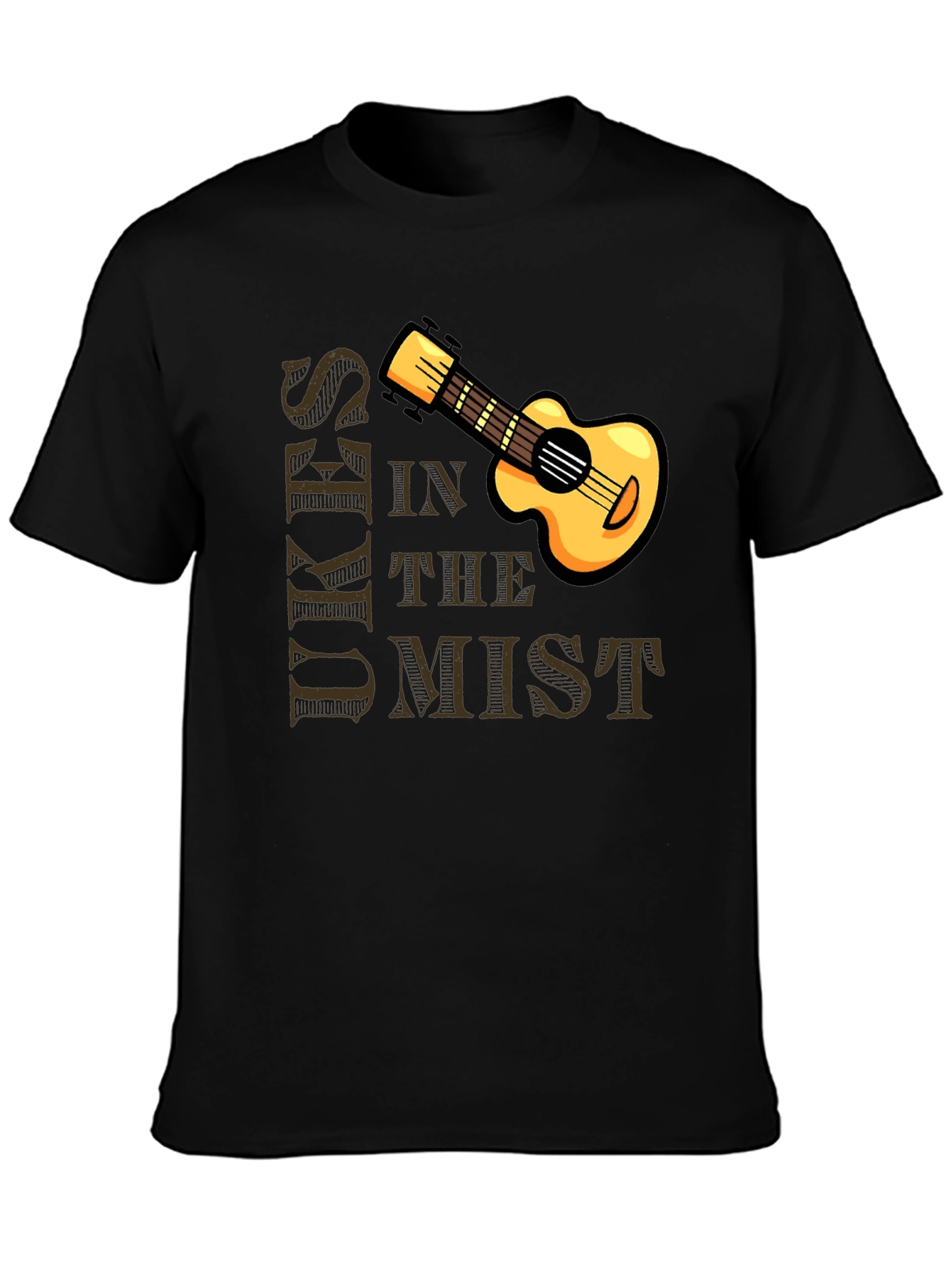 Ukuleles in the Mist Graphic T-Shirt