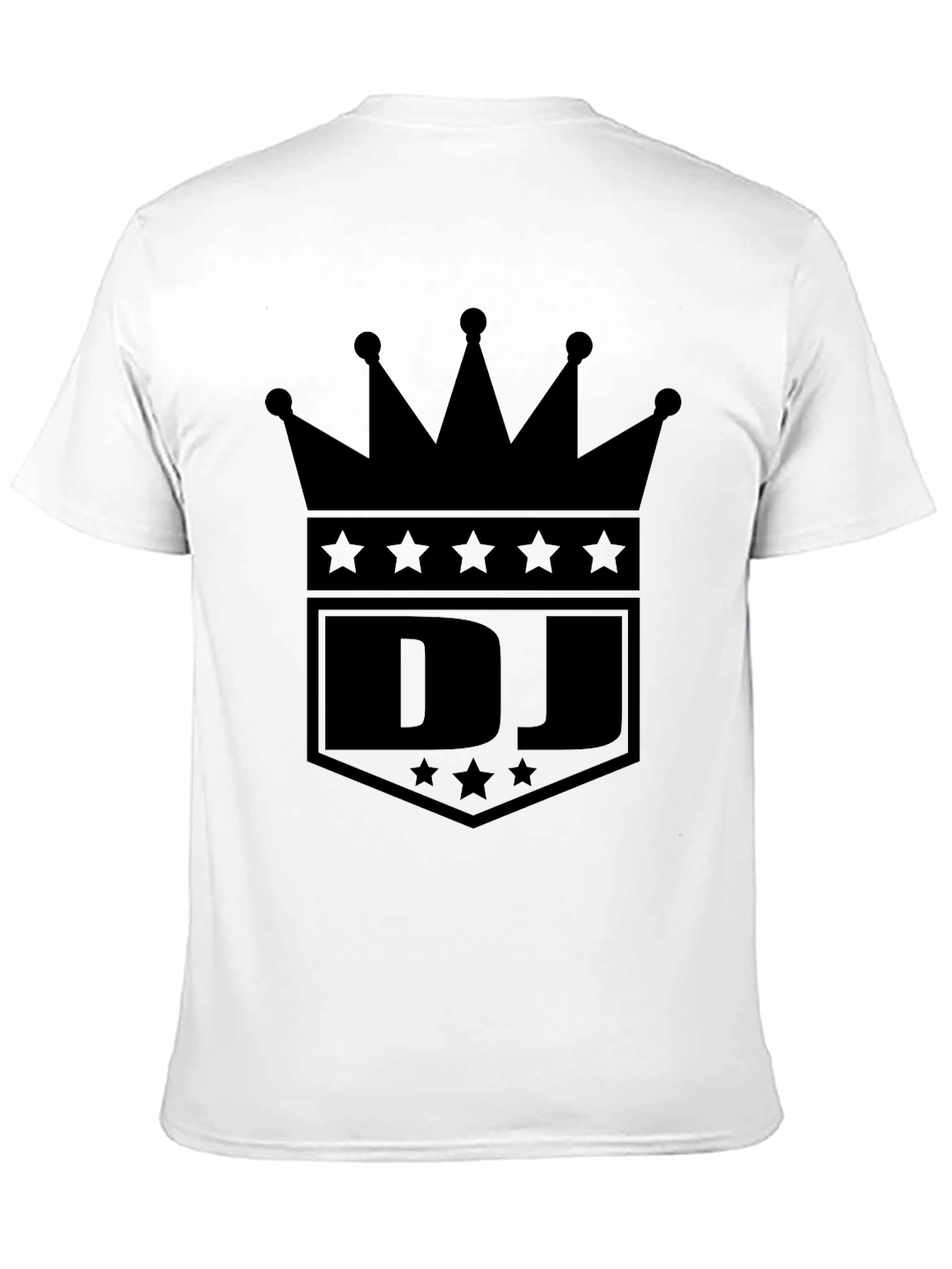 DJ Crown Graphic Tee - Cool Black T-Shirt