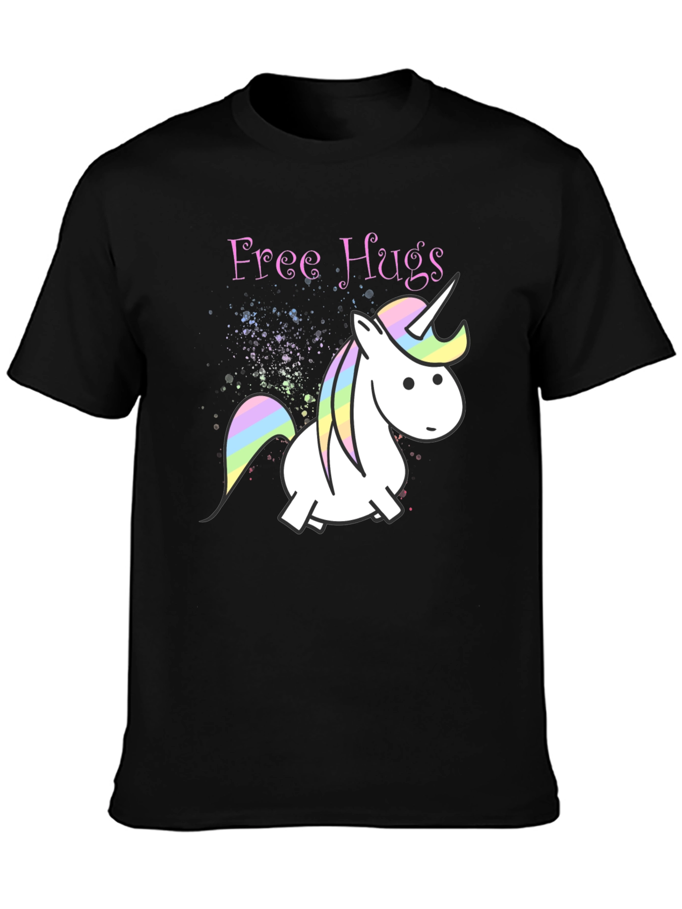 Unicorn Free Hugs Graphic T-Shirt