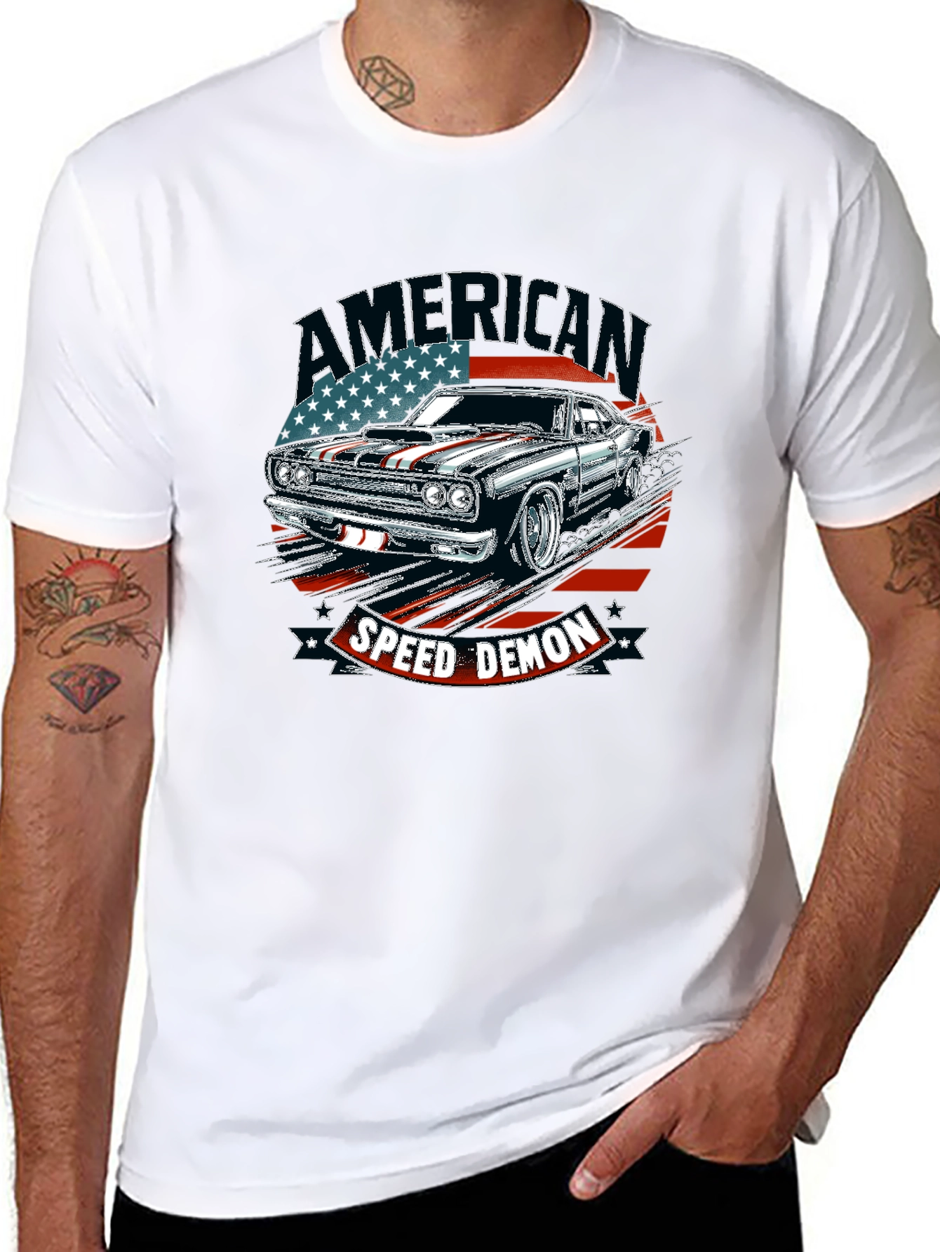 American Speed Demon T-Shirt - Classic Muscle Car