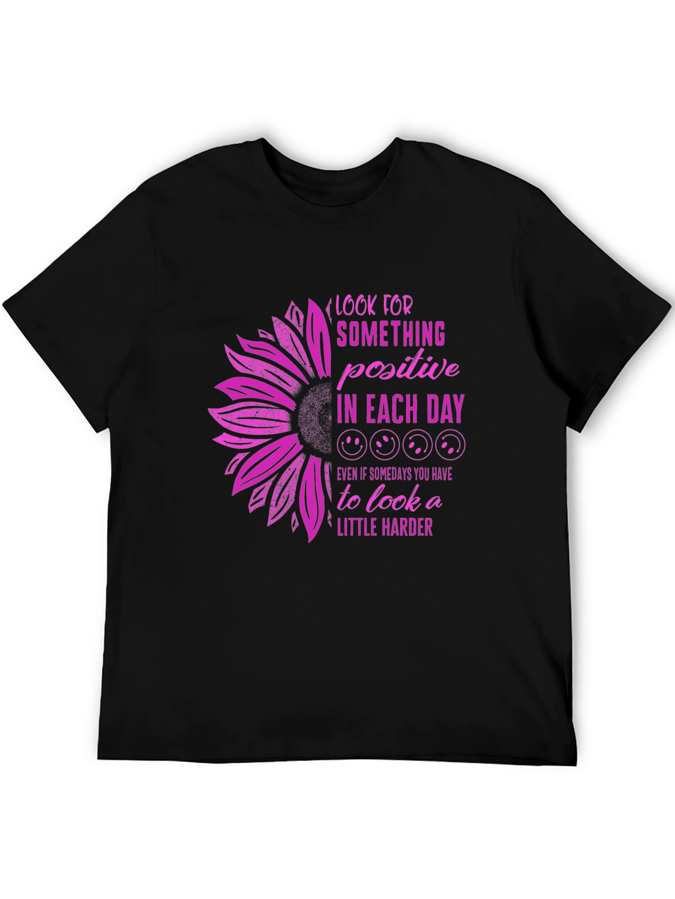 Positive Day T-Shirt: Sunflower Graphic Tee