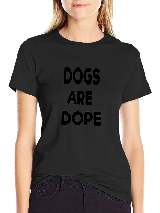 Dogs Are Dope Black T-Shirt