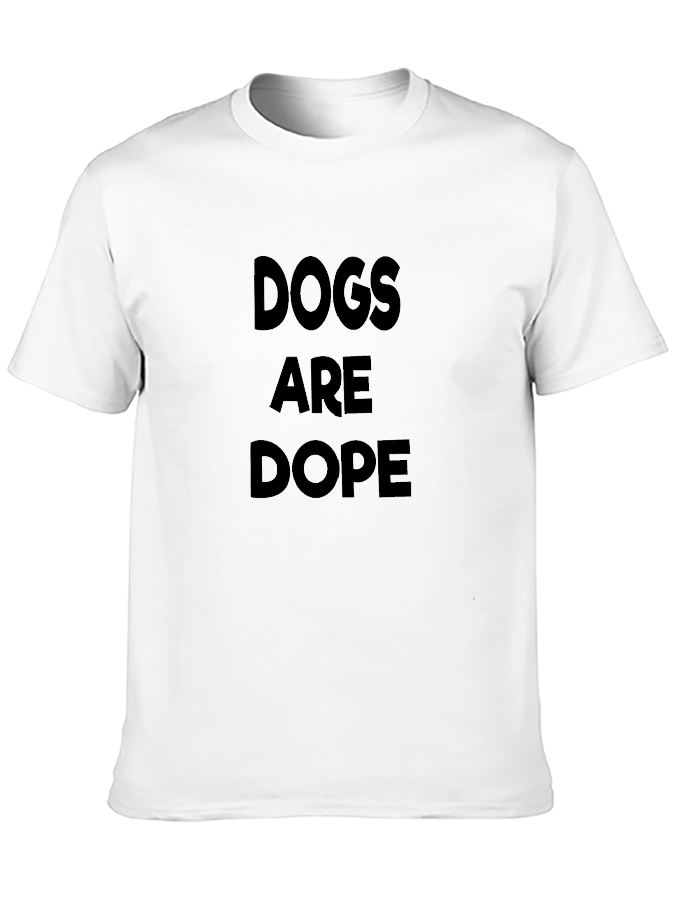 Dogs Are Dope Black T-Shirt