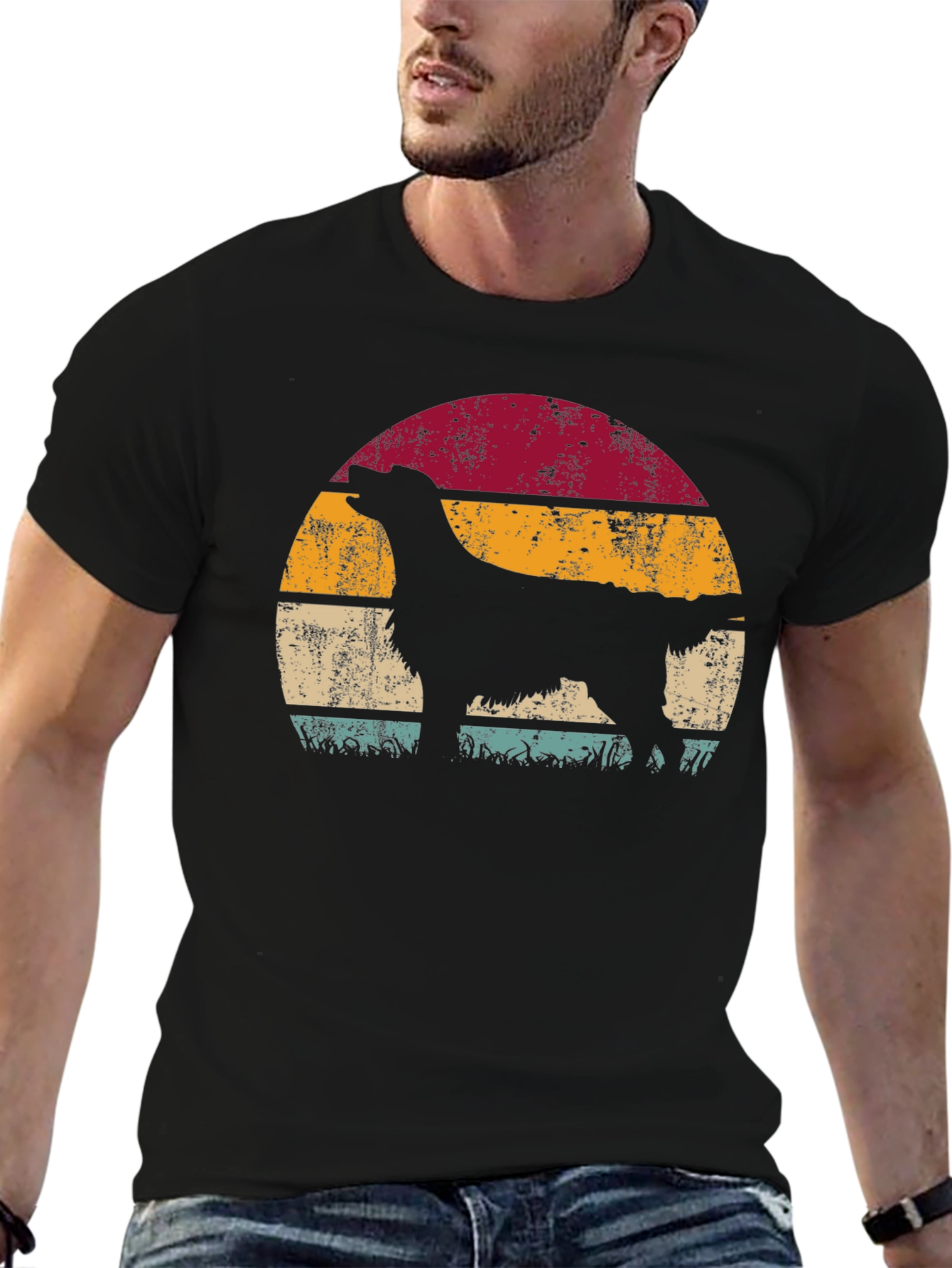 Retro Dog Silhouette T-Shirt