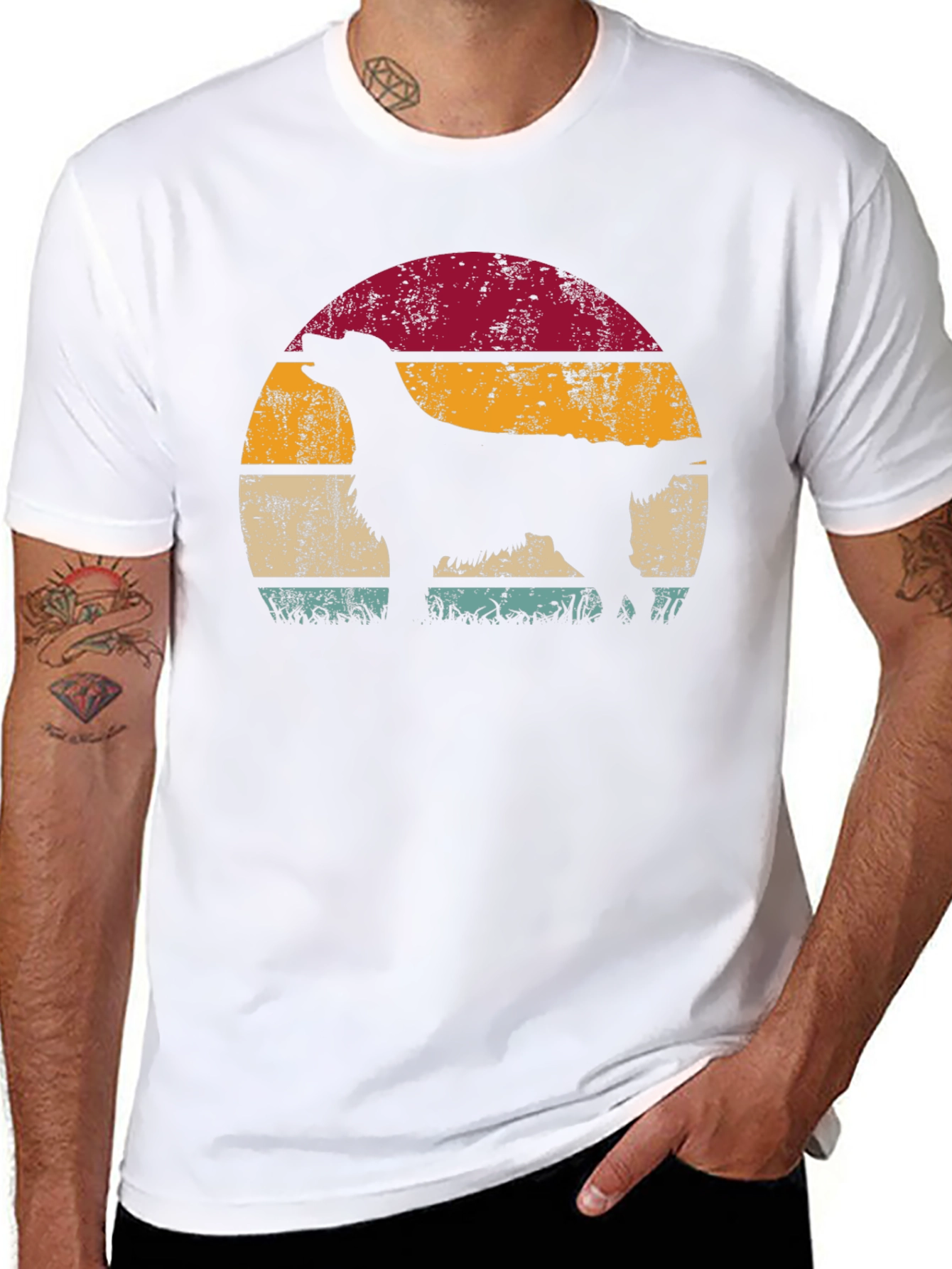 Retro Dog Silhouette T-Shirt