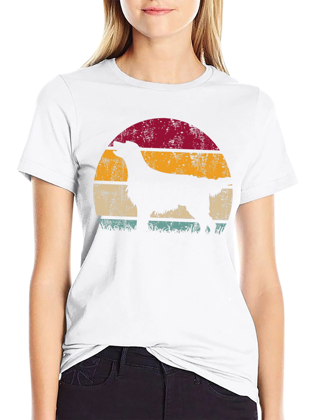 Retro Dog Silhouette T-Shirt