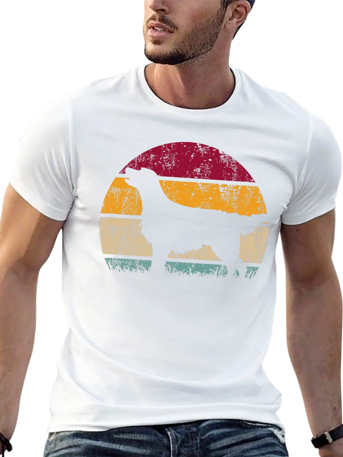 Retro Dog Silhouette T-Shirt