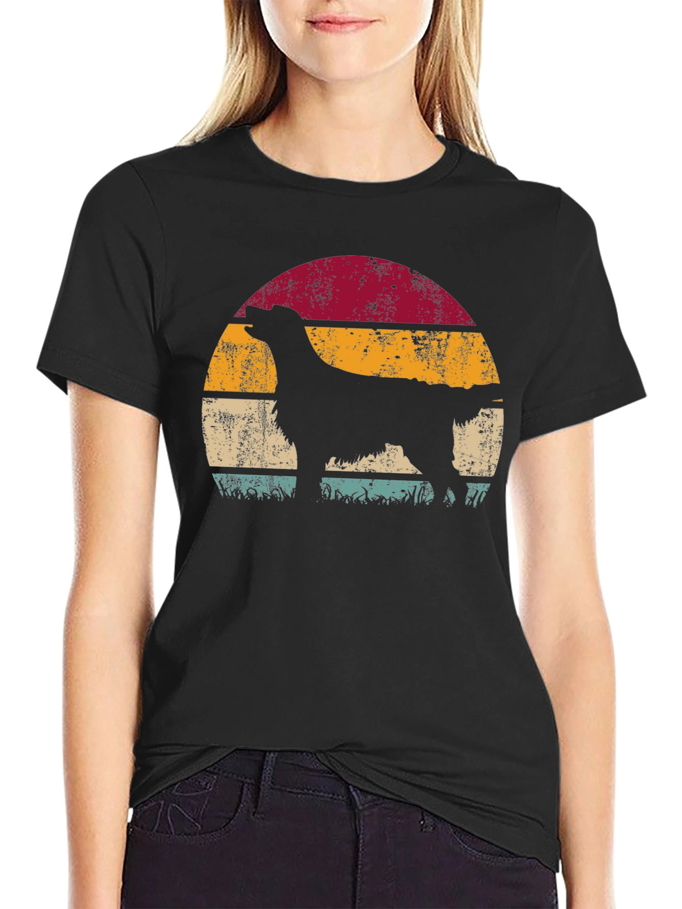 Retro Dog Silhouette T-Shirt