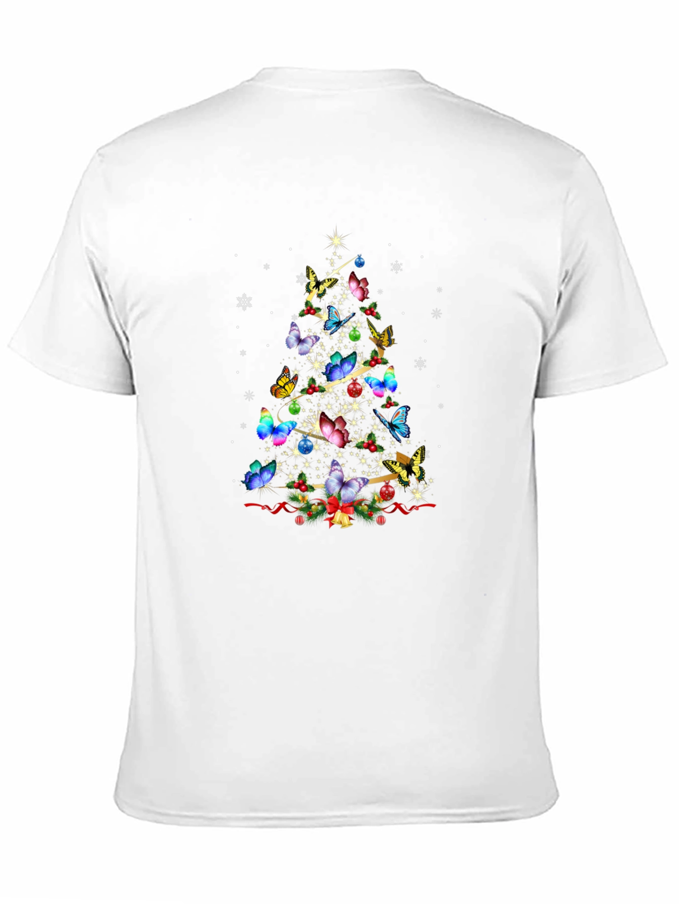 Butterfly Christmas Tree T-Shirt Holiday Apparel