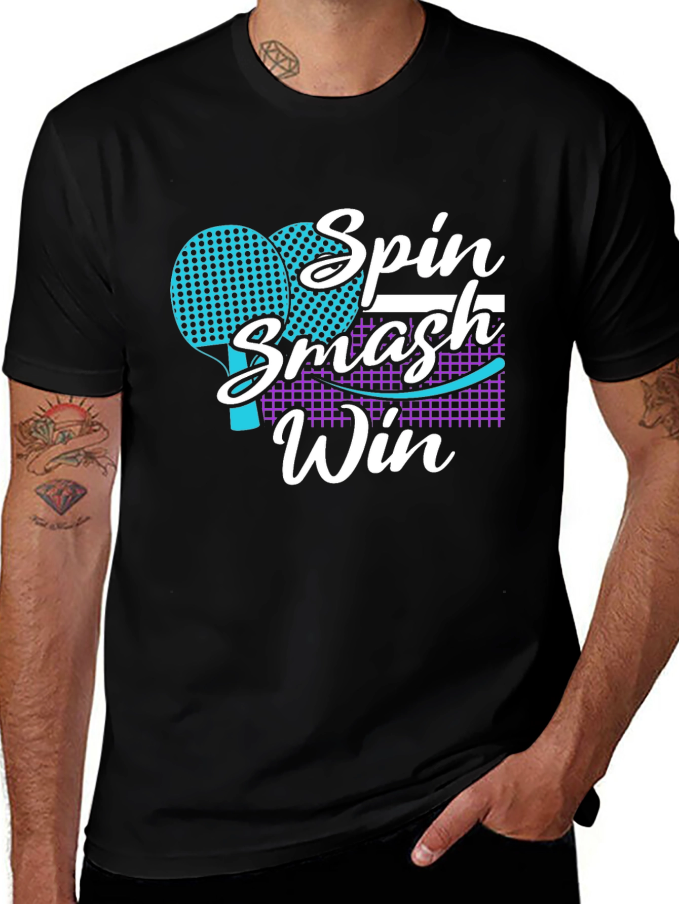 Spin Smash Win Ping Pong T-Shirt