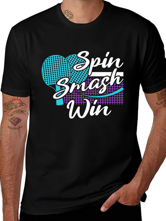 Spin Smash Win Ping Pong T-Shirt